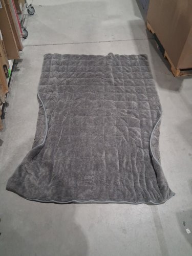 PLUSH SOFT WEIGHTED BLANKET - QUEEN (60" X 80") - 15 LBS - GRAY image 3
