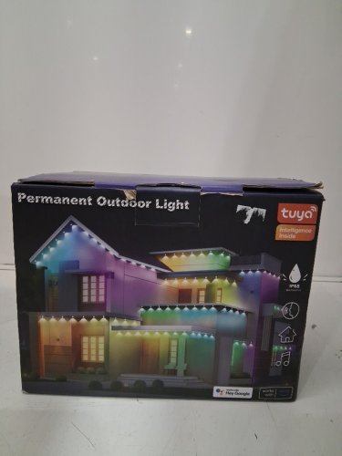 OKKMAX Permanent Outdoor Lights with 60 LEDs - IP68 Waterproof Smart RGB+IC LED Christmas Light with 75 Scene Modes- 100FT image 2