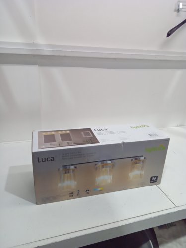 lightica luca 3-light vanity bar light fixture - 20.5" × 5.3" × 7.9" - 750lm - chrome (model: R43343-W3 / 1859462) image 2