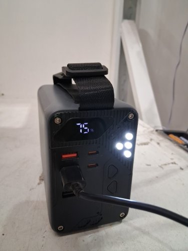 konfulon high capacity power bank with 5 outputs and led light - 30w - 80000mah - grey (model: A49Q) image 3