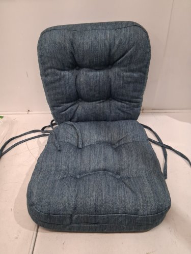 2PK SHINNWA DUAL LAYER FOAM CHAIR CUSHIONS - 16"X16"X3" - DENIM BLUE image 3