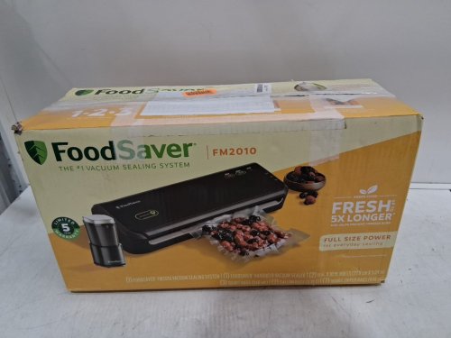 FoodSaver Vacuum Sealing Machine Starter Kit with Vacuum Seal Storage Bags and Rolls - black (model: fm2010) image 5