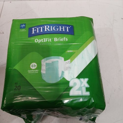 80PK MEDLINE FITRIGHT ULTRA ADULT INCONTINENCE BRIEFS - 2XL (60" - 70" WAIST) - (MODEL: FITULTRAXXL) image 3