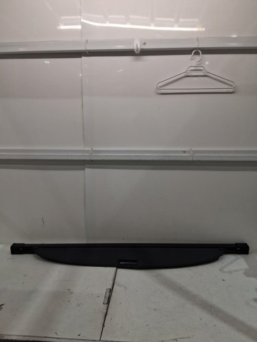 horizontal bar Rear Trunk retractable cargo cover - 54" - black image 3