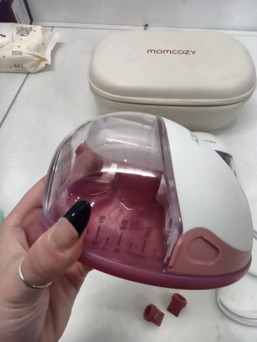 MOMCOZY MOBILE STYLE M6 HANDS-FREE SLIM DOUBLE BREAST PUMP - COZY RED (MODEL: BP311) image 4