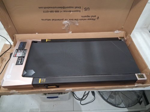 DeerRun Walking Pad Under Desk Treadmill with Incline - 2.5HP - 3.8mph - black/pink (Model: BA10-B) image 4