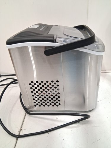 EUHOMY Countertop Ice Maker Machine with Handle, Basket and Scoop - MAKES 26LBS Per Day - stainless steel - (MODEL: IM001-BSI-CAEH / im-06s) image 10