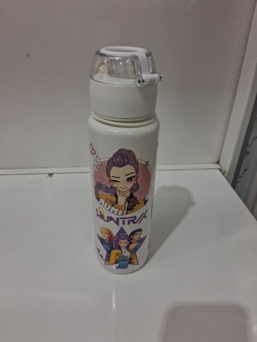 arts & kardy k-pop demon hunter water bottle - 27oz - white/multicolour image 2