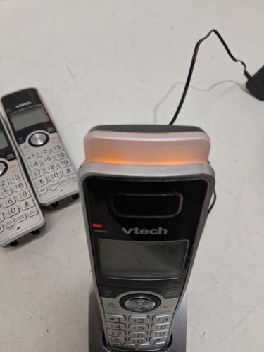 V-Tech 3-handset Phone System with Connect to Cell - black & silver (model: 1746198) image 5