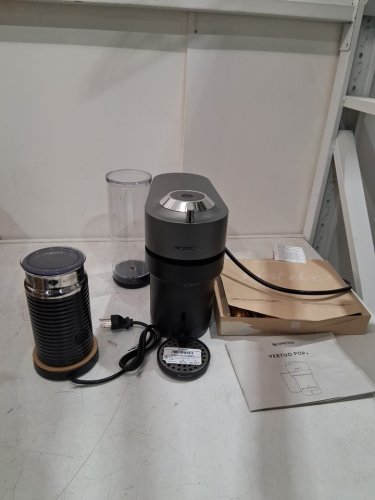 NESPRESSO VERTUO POP+ DELUXE BY BREVILLE ESPRESSO/COFFEE MAKER WITH AEROCHINO BLUETOOTH & WIFI CONNECTION - TITAN BLACK (MODEL: BNV125TTN) image 4