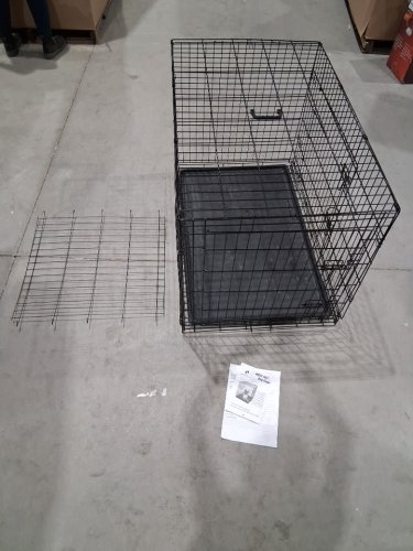 Best Pet Care Crate Metal Foldable Single Door Dog Cage with Removeable Tray - Large - Black (Model: TY-PC360-BLACK) image 4