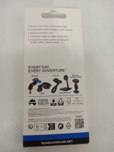 Quad Lock Mag Case for iPhone 15 Pro - Compatible with all Quad Lock mounts - Black(Model: QMC-IP15M) image 3