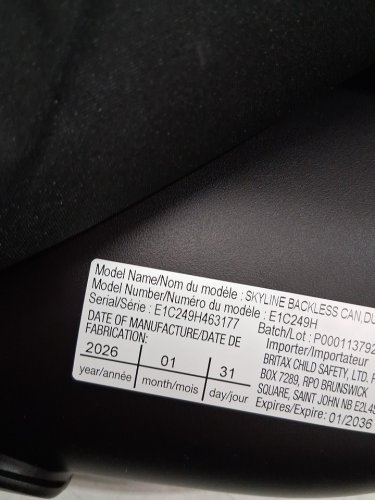 BRITAX SKYLINE 2-STAGE BELT-POSITIONING BOOSTER CAR SEAT with 2-LAYER IMPACT PROTECTION - 40-120lb capacity - DUSK/black (MODEL: E1C249H) image 6
