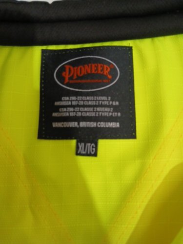 Pioneer high denier visibility construction vest - extra large - yellow - (Style: 6677) image 4