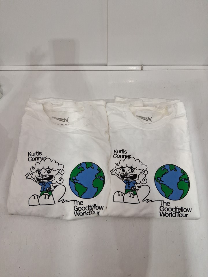 2 UNISEX KURTIS CONNER BAND "THE GOODFELLOW WORLD TOUR" 2025 T-SHIRT - EXTRA LARGE- WHITE image 2