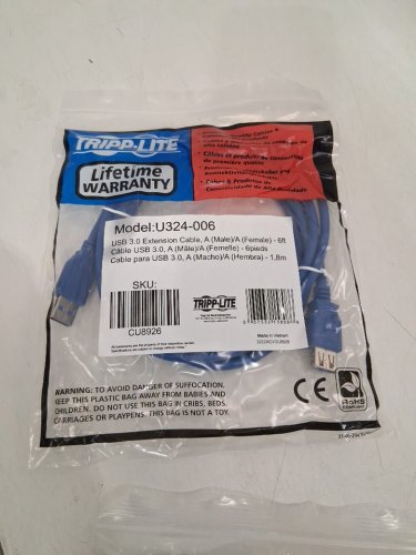 TRIPP-LITE USB 3.0 Extension Cable - 6ft - Blue (Model: U324-006) image 2