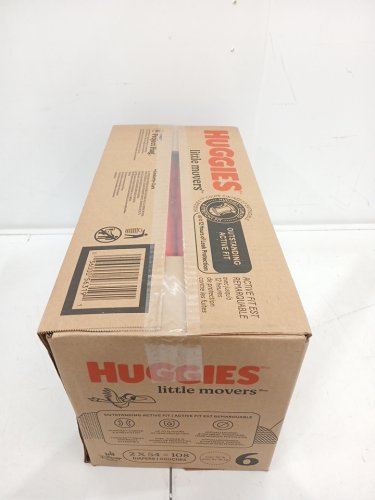 108PK HUGGIES LITTLE MOVERS DIAPERS - SIZE 6 image 3