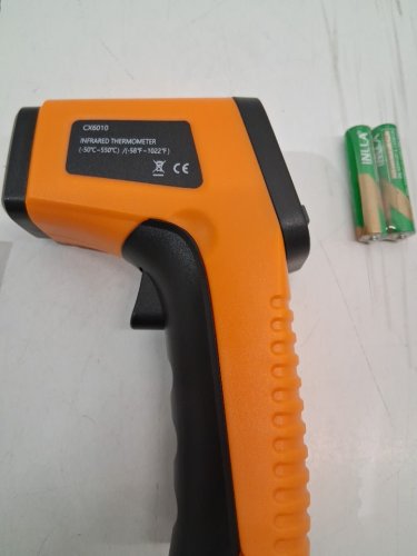 digital infrared thermometer gun - scope 50-55°C - orange (model: cx6010) image 2