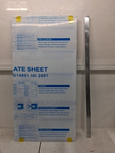 6pc teabelle weatherproof polycarbonate greenhouse panel sheet kit, includes connectors & tape - 4ft x 2ft, 6mm thick - clear - (model: 471141) image 5