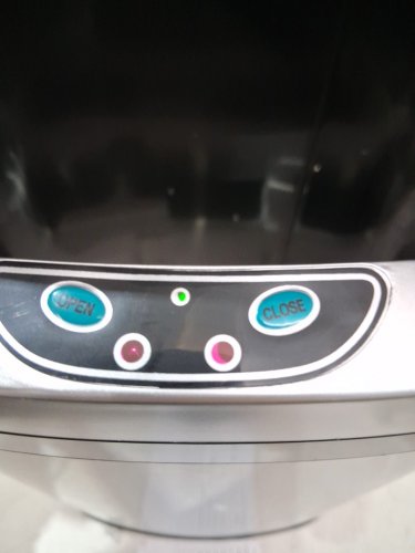 OVAL AUTOMATIC TOUCH FREE TRASH CAN - 13GAL - STAINLESS STEEL (model: tc-1350r-ss) image 6
