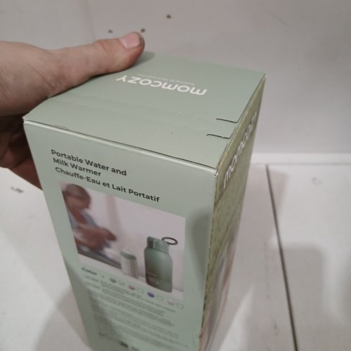 MOMCOZY PORTABLE BEVERAGE WARMER WITH DUAL HEATING MODES FOR BREAST MILK & WATER - 17OZ CAPACITY - PALE GREEN (MODEL: MW05) image 3