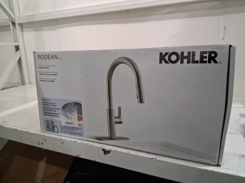 KOHLER RODEAN PULL-DOWN KITCHEN FAUCET - STAINLESS STEEL (MODEL: 1806389) image 2