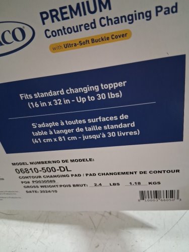 Graco Premium Contoured Changing Pad - white (model:06810-500-dl) image 4