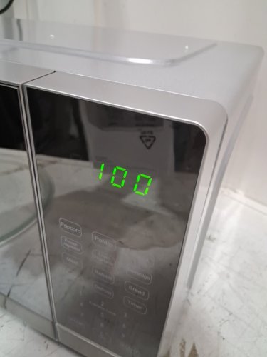 Total Chef Compact Countertop Microwave Oven - Digital Touchscreen Controls - One-Touch Push-Button Opening - 700W - 0.7Cu.FT - stainless steel (Model: TCMO-07-SS) image 13