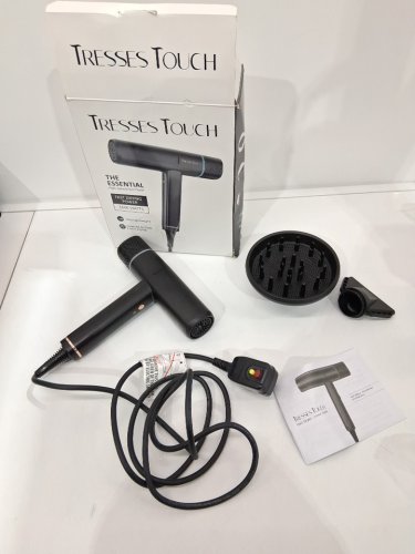 tresses touch hair blow dryer - 150000 rpm - black (model: hd396) image 6