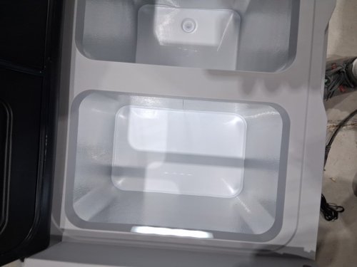 EUHOMY Portable Electric Cooler AND Freezer with Wheels & 2 COMPARTMENTS - 50L - 12V DC / 110-240V AC - BLACK/GREY (MODEL: CFB-50) image 10