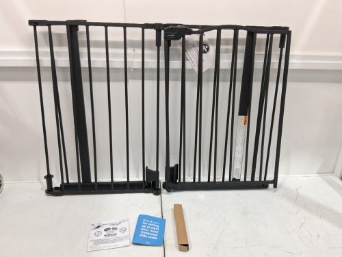 REGALO HOME ACCENTS WIDESPAN BABY GATE - 28" TALL, FITS OPENINGS 56" TO 74.5" - BLACK (MODEL: 1176BDS) image 3
