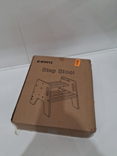WINGYS 3-height adjustable TODDLER STEP STOOL - natural/ wood (model: wz301205) image 2