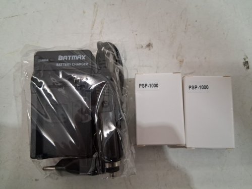 3pc BATMAX RePLACEMENT RECHARGEABLE BatterIES & charger for Sony PSP - 3600mAh - black image 2