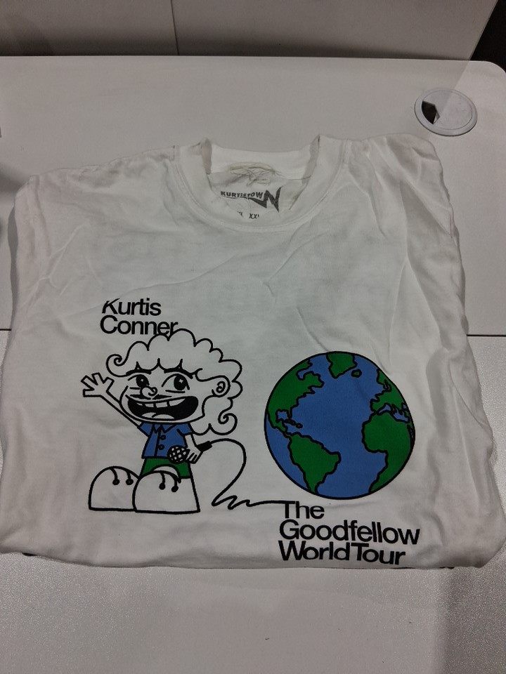 2 UNISEX KURTIS CONNER BAND "THE GOODFELLOW WORLD TOUR" 2025 T-SHIRT - MEDIUM - WHITE image 3