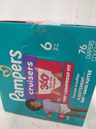 76PK PAMPERS CRUISERS 100% LEAKPROOF 360° GAP-FREE FIT DIAPERS - SIZE 6 image 3