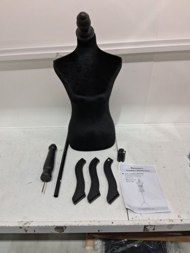 PAYLESSHERE DRESS FORM MANNEQUIN - 49.6" - 63.4" - BLACK (MODEL : MQ-FL2104-BLACK) image 3