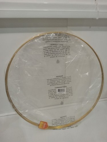 4PK Hohiya large multipurpose wall hanging crafting hoops - 20" - gold image 2