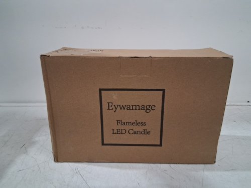 3PK Eywamage Glass Flameless Candles WITH REMOTE  - 6"-5"-4" - CLEAR image 2