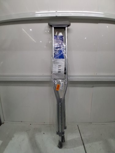 medline guardian standard aluminum adjustable crutches - 5.2FT to 5.10FT - aluminum (model: mdsv80535) image 2
