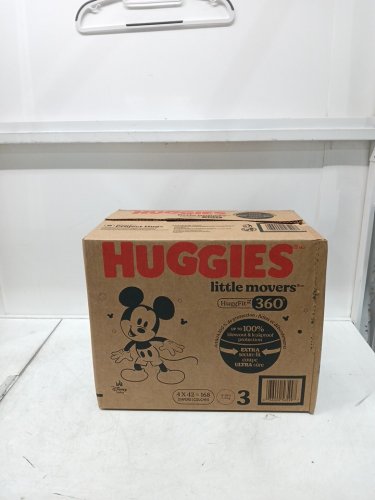 168pk Huggies Little Movers diapers HuggFit with 360° Waistband - Size 3 - mickey mouse image 2