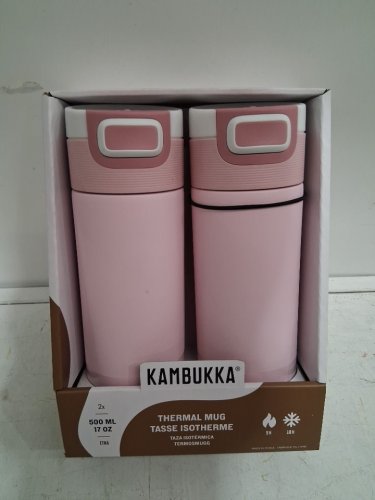 2PK Kambukka Water Bottle Mugs - 17OZ - Pink - (Model: 2606617) image 2