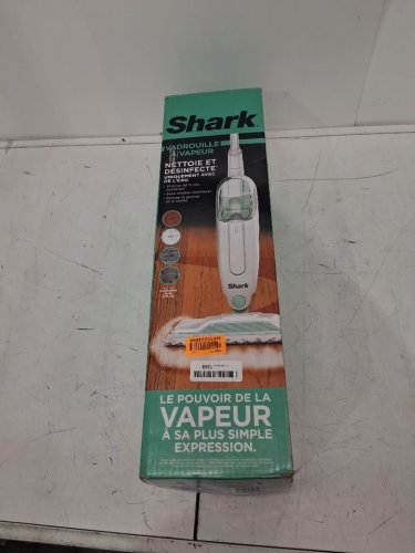 SHARK CLEAN & SANITIZE STEAM MOP FLOOR CLEANER - 375ml water tank - WHITE/SEAFOAM (MODEL: S1000C) image 2