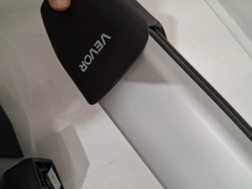 2PC Aluminum Universal Car Roof Rack for Skis and Snowboards - Holds Up to 6 Pairs of Skis or 4 Snowboards - Black/Silver (Model: XDZ-006-SH) image 5