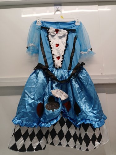 2PC WOMEN'S BLUE BELLE OF WONDERLAND COSTUME (NO HEADBAND) - MEDIUM (8-10) - BLUE (STYLE: 12787M) image 2