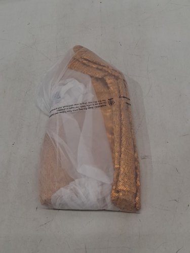 2Pk Gold Sequin Table Runner - 12" x 72", decorative Glitter Table Runner - gold image 2