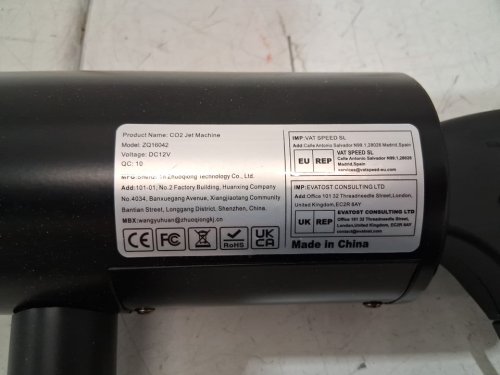 Handheld CO2 Jet Blaster Smoke Machine with RGB LED Lights - 20FT-30FT range - black/white (model: zq16042) image 4
