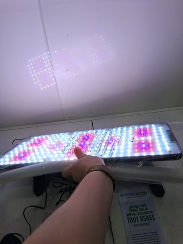 AeroGarden  LED Grow Light Panel Includes Stand and Hanging Kit - 21" x 12" x 10" - 45W - 120V - black image 7