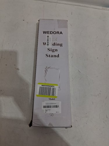 wedora metal poster stand for weddings/events -67''- black image 2