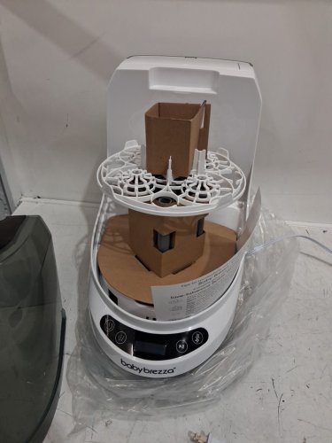 BabyBrezza Bottle Washer Pro 3-in-1 washer/sterilizer/dryer - holds 4 bottles - black/white (model: BRZ0103) image 5