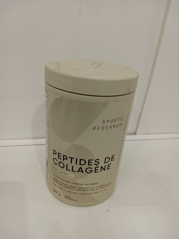 Sports Research Hydrolyzed Collagen Peptides Powder - 454g - unflavoured image 2